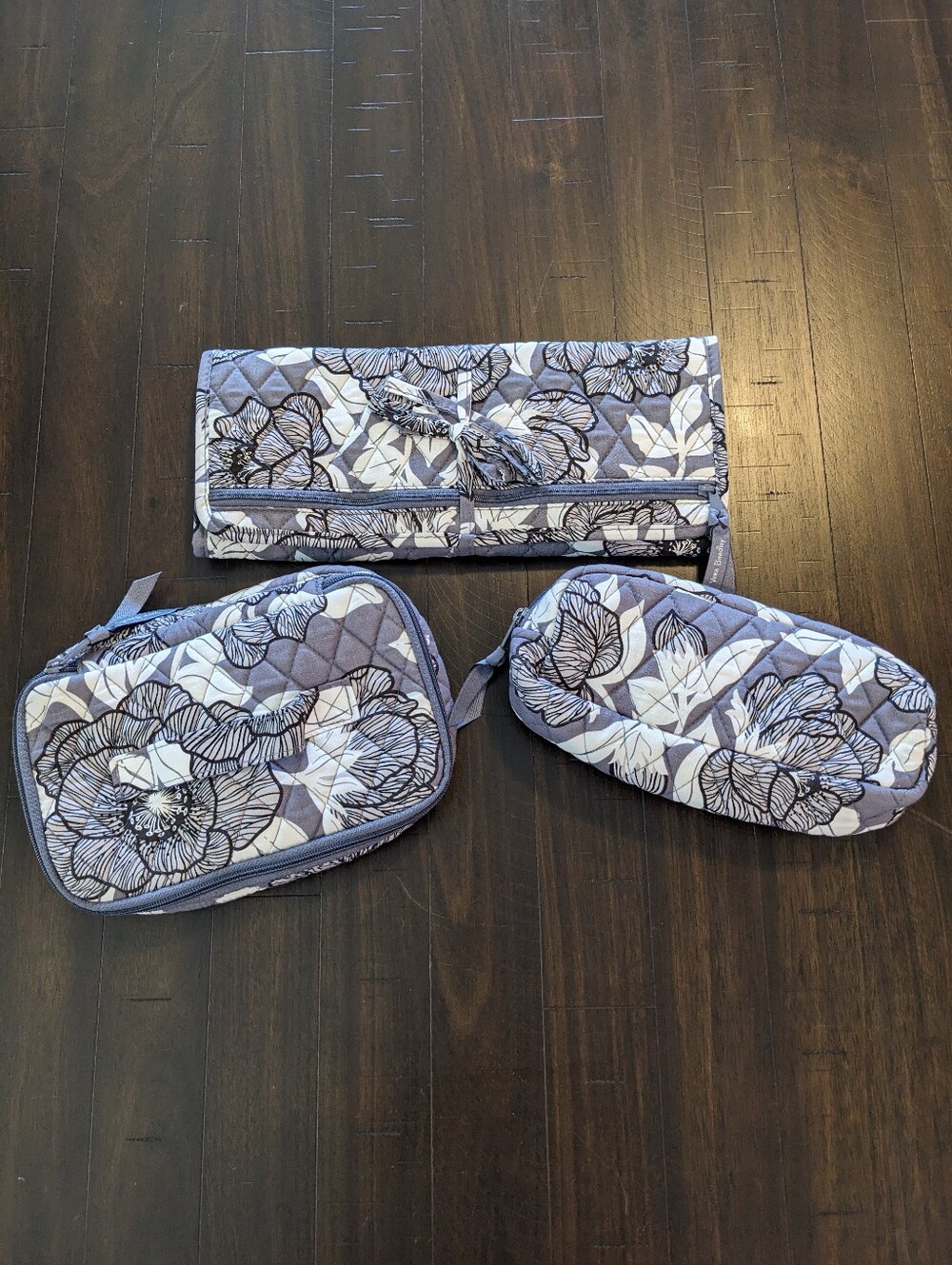 Lot of 3 Vera Bradley Items in Moon Shadow Meadow Pattern